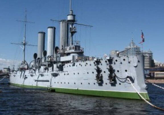 Kreuzer Aurora in St. Petersburg