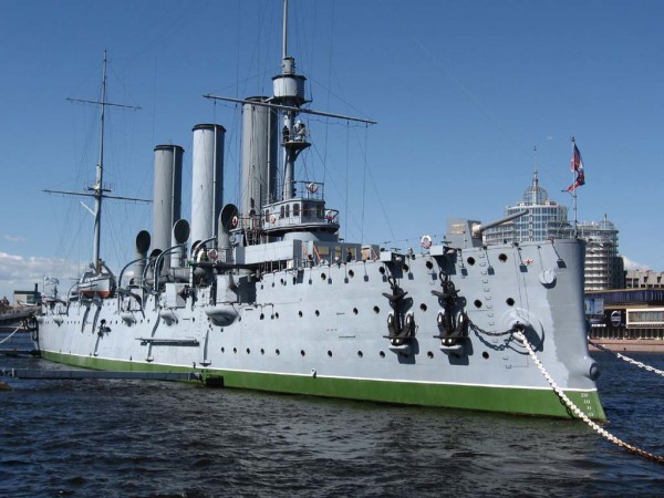 Cruiser Aurora in St Petersburg - The Symbol of Russian Revolution 1917